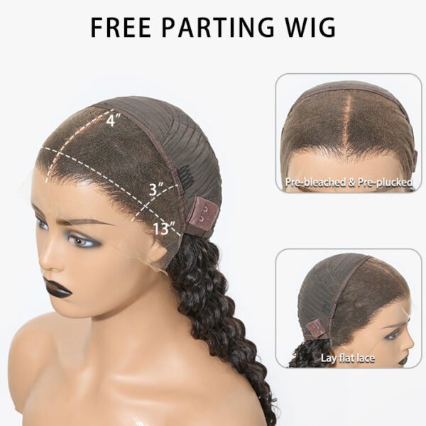 BooShai’s Glam Bar 180% Density HD 13x4 Full Frontal Lace Wig Deep Curly - Image 7