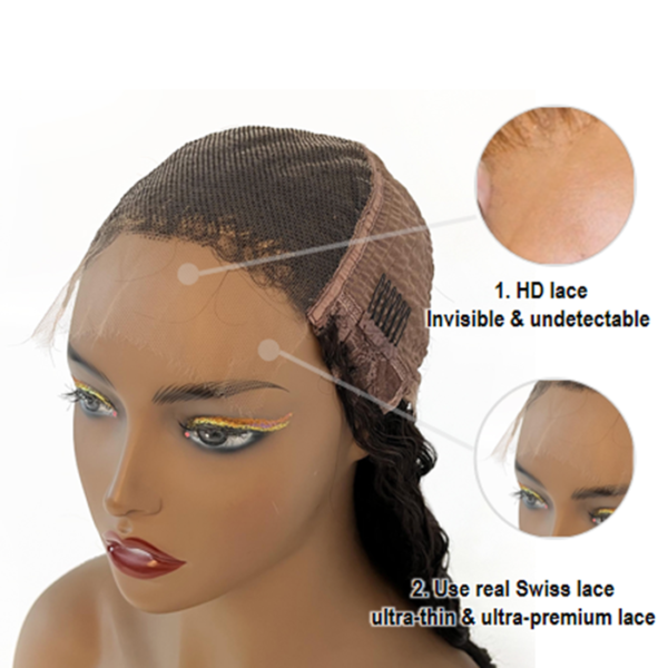 BooShai’s Glam Bar5x5 HD Glueless Lace Closure Wig Straight 150% Density - Image 10