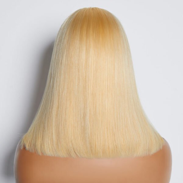 BooShai’s Glam Bar 10-14 Inch Pre-Plucked 13"x4" #613 Straight Bob Lace Frontal Wig 150% Density - Image 10