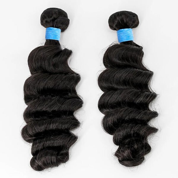 BooShai’s Glam Bar 14-26 Inch Ocean Wavy Virgin Brazilian Hair #1B Natural Black - Image 2