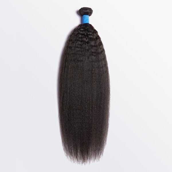 BooShai’s Glam Bar 10-30 Inch Kinky Straight Virgin Brazilian Hair #1B Natural Black