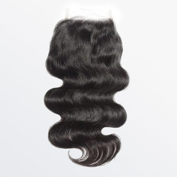 BooShai’s Glam Bar 14-20 Inch 4" x 4" HD Body Wave Free Parted Lace Closure #1B Natural Black - Image 2