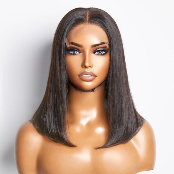 BooShai’s Glam Bar 5x5 Glueless Lace Closure Bob Wig 150% Density Straight