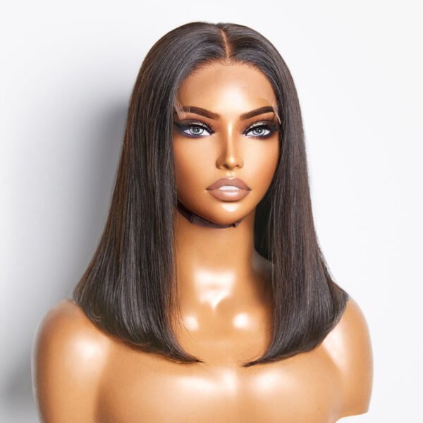 BooShai’s Glam Bar 5x5 Glueless Lace Closure Bob Wig 150% Density Straight - Image 8