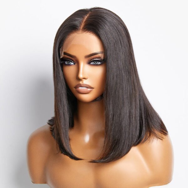 BooShai’s Glam Bar 5x5 Glueless Lace Closure Bob Wig 150% Density Straight - Image 7