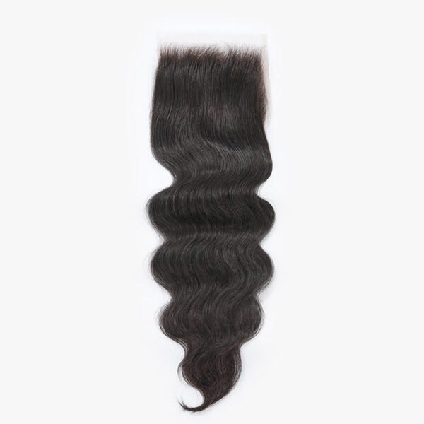 BooShai’s Glam Bar 14-18 Inch Upgrade 2.0 5" x 5" HD Body Wavy Free Parted Lace Closure #1B Natural Black