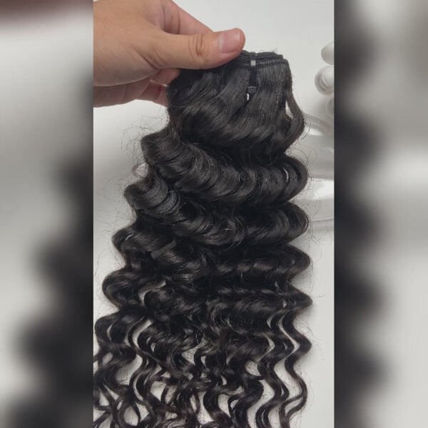 BooShai’s Glam Bar 18-30 Inches Raw Vietnam Hair Bundles Deep Wavy #1B Natural Black - Image 5