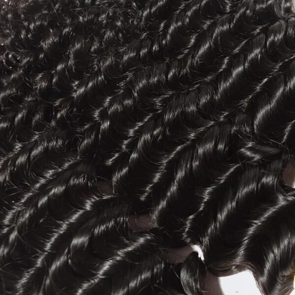BooShai’s Glam Bar 10-30 Inch Deep Curly Virgin Brazilian Hair #1B Natural Black - Image 3