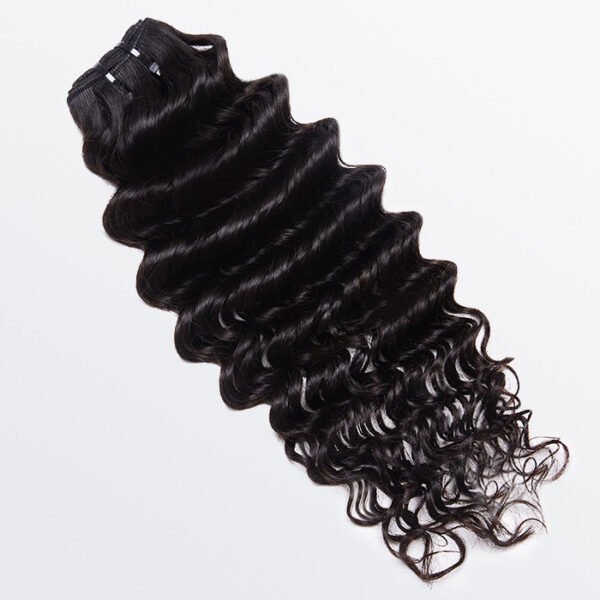 BooShai’s Glam Bar 18-30 Inches Raw Vietnam Hair Bundles Deep Wavy #1B Natural Black - Image 3