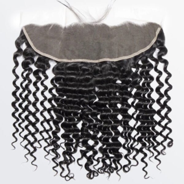 BooShai’s Glam Bar 14-20 Inch 13" x 4" Italy Curly Free Parted Frontal #1B Natural Black