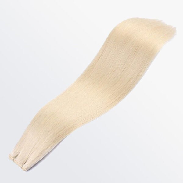 BooShai’s Glam Bar 18-24 Inches Ultra Thin Straight Genius Weft Light #613 Lightest Blonde - Image 4