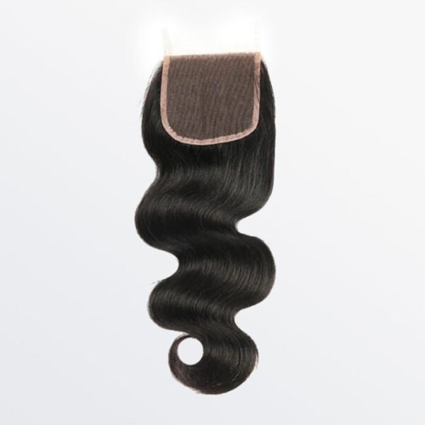 BooShai’s Glam Bar 14-20 Inch 4" x 4" HD Body Wave Free Parted Lace Closure #1B Natural Black