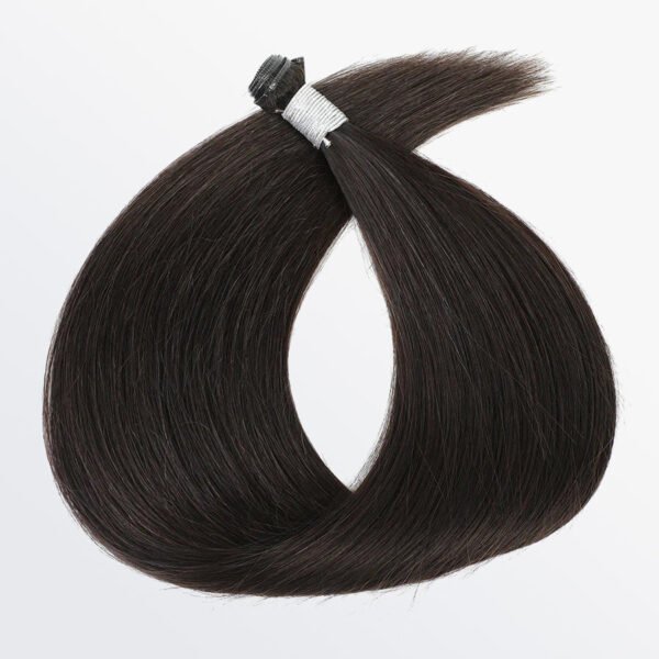 BooShai’s Glam Bar 18-24 Inches Ultra Thin Straight Genius Weft Dark #1B Natural Black - Image 4