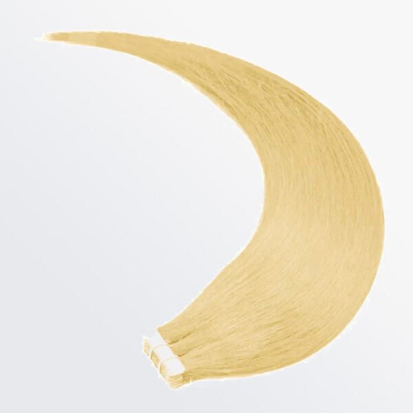 BooShai’s Glam Bar Premium Quality Straight Tape In Remy Hair Extensions #613 Lightest Blonde - Image 4