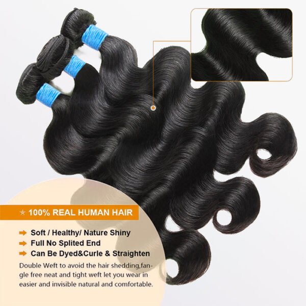 BooShai’s Glam Bar 10-36 Inch Body Wavy Virgin Brazilian Hair #1B Natural Black - Image 5