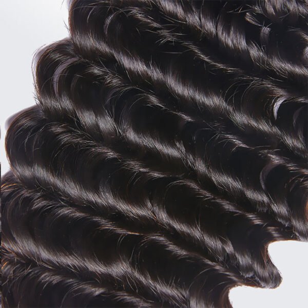 BooShai’s Glam Bar 10-30 Inch Deep Wavy Virgin Brazilian Hair #1B Natural Black - Image 3