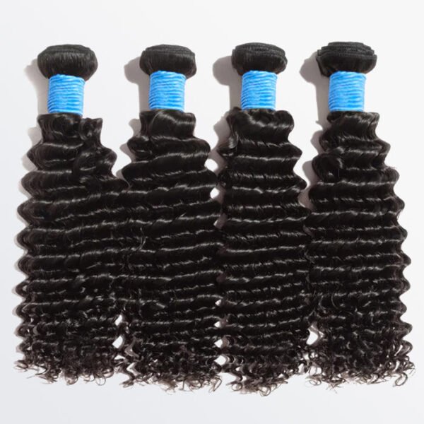 BooShai’s Glam Bar 10-30 Inch Deep Curly Virgin Brazilian Hair #1B Natural Black - Image 4