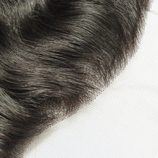 BooShai’s Glam Bar 14-20 Inch 13" x 4" Natural Wavy Free Parted Frontal #1B Natural Black - Image 2