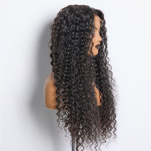 BooShai’s Glam Bar 18-26inch #1B Deep Wavy 5x5 HD Front Lace Wig 180% Density - Image 3