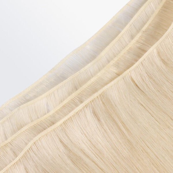 BooShai’s Glam Bar 18-24 Inches Ultra Thin Straight Genius Weft Light #613 Lightest Blonde - Image 6