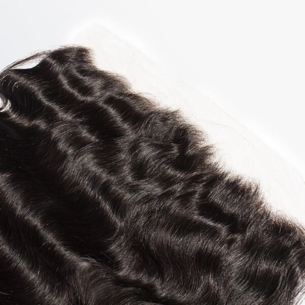 BooShai’s Glam Bar 14-20 Inch 13" x 4" Body Wavy Free Parted Frontal #1B Natural Black - Image 5