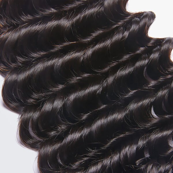 BooShai’s Glam Bar 10-30 Inch Deep Wavy Virgin Brazilian Hair #1B Natural Black - Image 4