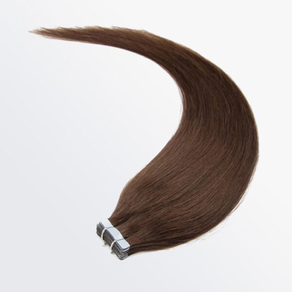BooShai’s Glam Bar Premium Quality Straight Tape In Remy Hair Extensions #4 Chocolate Brown - Image 5