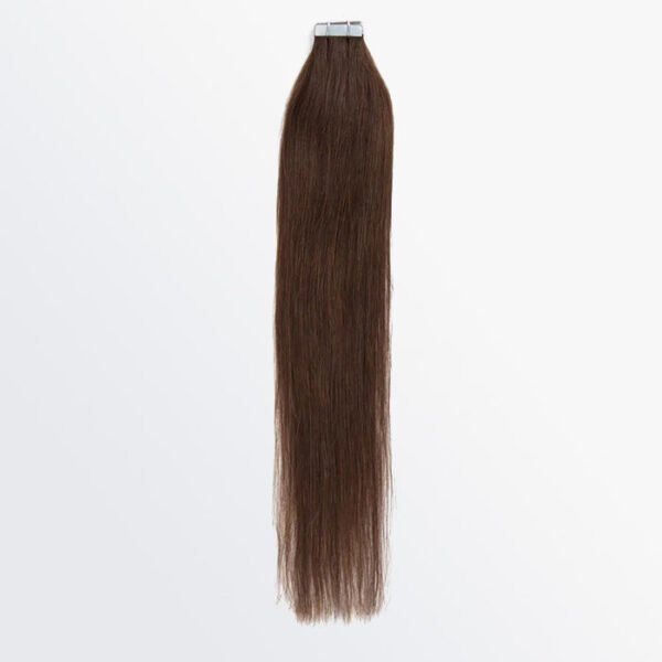 BooShai’s Glam Bar Premium Quality Straight Tape In Remy Hair Extensions #4 Chocolate Brown - Image 6