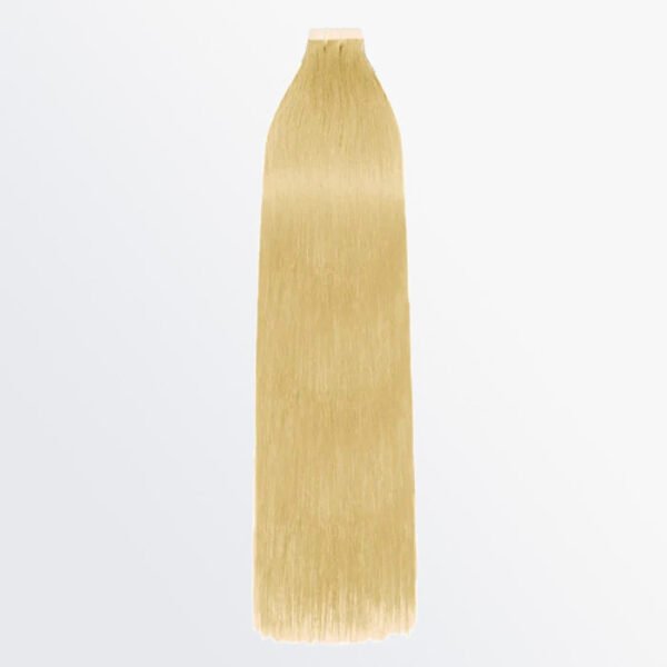 BooShai’s Glam Bar Premium Quality Straight Tape In Remy Hair Extensions #613 Lightest Blonde - Image 5