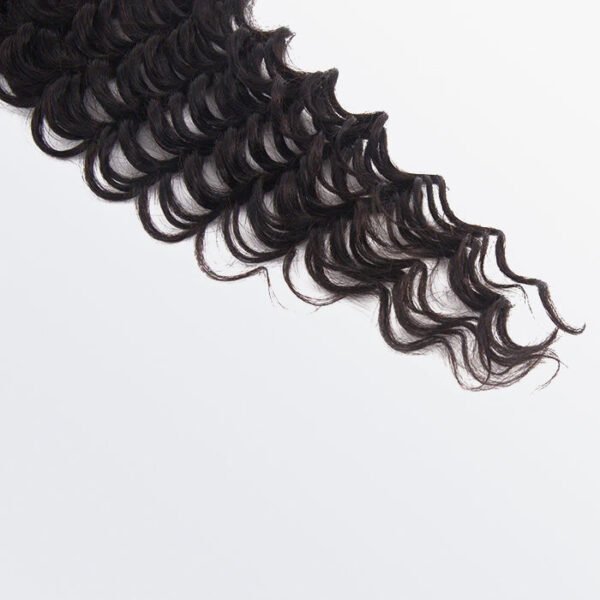 BooShai’s Glam Bar 14-20 Inch 5" x 5" Deep Wavy Free Parted Lace Closure #1B Natural Black - Image 8